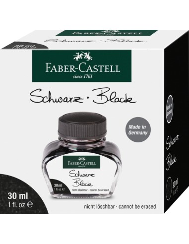 Tint Faber-Castell 30ml must kustutav