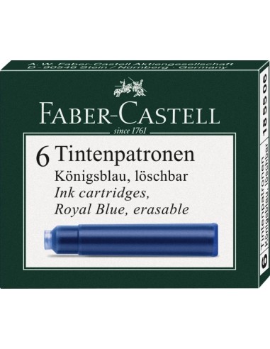 Tindipadrunid Faber-Castell sinine 6tk/pk (kustutatav)