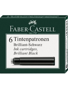 Tindipadrunid Faber-Castell must 6tk/pk