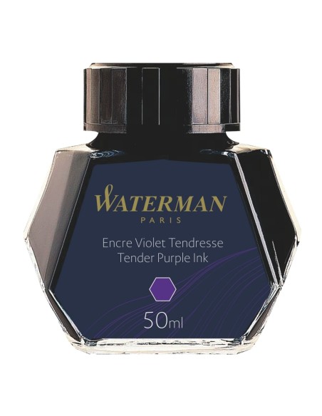 Waterman Fountain Pen Ink, Tender Purple, 50ml Bottle