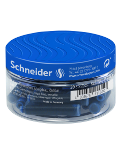 Ink cartridges Schneider 30pcs blue