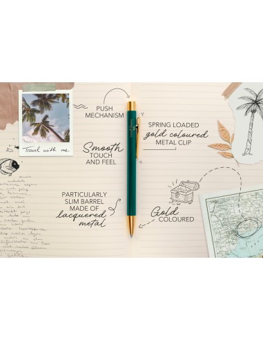 Ballpoint pen Neo Slim gold rainforest