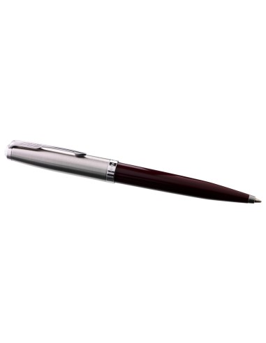 PARKER 51 Ballpoint Pen, Burgundy resin Chrome Trim, Medium Point with Black Ink, Gift Box