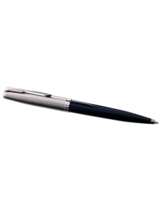PARKER 51 Ballpoint Pen, Midnight Blue resin Chrome Trim, Medium Point with Black Ink, Gift Box