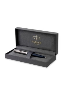 PARKER 51 Ballpoint Pen, Midnight Blue resin Chrome Trim, Medium Point with Black Ink, Gift Box 2