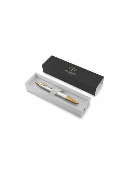 Parker IM Premium Pearl with Gold Trim, Ballpoint Pen