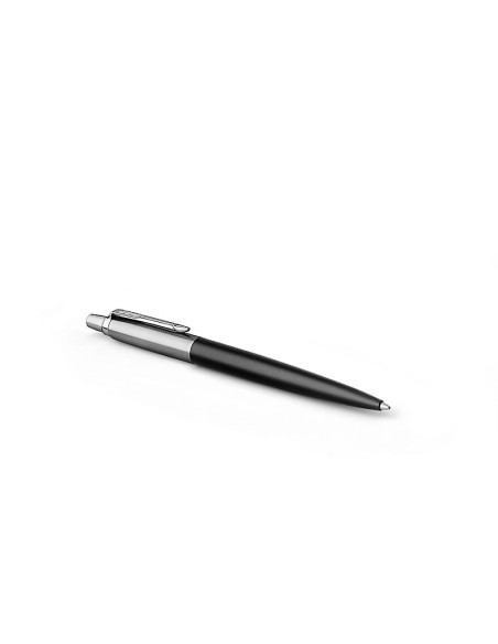PARKER Jotter Ballpoint Pen, Bond Street Black with Chrome Trim, Medium Point Blue Ink, Gift Box (1953184)