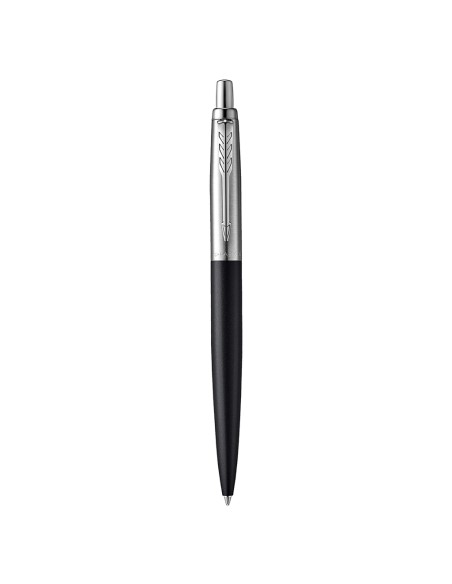Parker Jotter XL Ballpoint Pen, Richmond Matte Black, Chrome Trim, Medium Point, Blue Ink, Gift Box