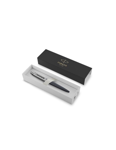 Parker Jotter XL Ballpoint Pen, Primrose Matte Blue, Chrome Trim, Medium Point, Blue Ink, Gift Box