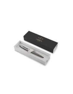 Parker Jotter XL Ballpoint Pen, Alexandra Matte Grey, Chrome Trim, Medium Point, Blue Ink, Gift Box 2
