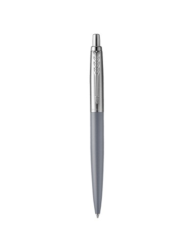 Parker Jotter XL Ballpoint Pen, Alexandra Matte Grey, Chrome Trim, Medium Point, Blue Ink, Gift Box