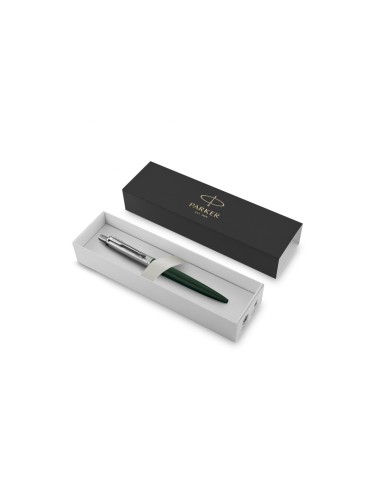 Parker Jotter XL Ballpoint Pen, Greenwich Matte Green, Chrome Trim, Medium Point, Blue Ink, Gift Box