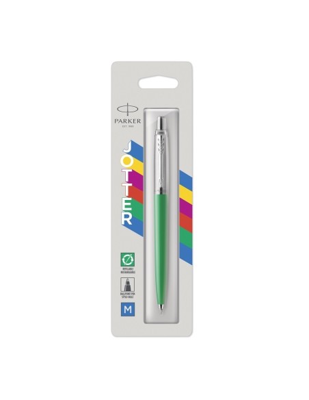 Parker Jotter Originals Ballpoint Pens | Sustainable Blister | Green | Blue Ink