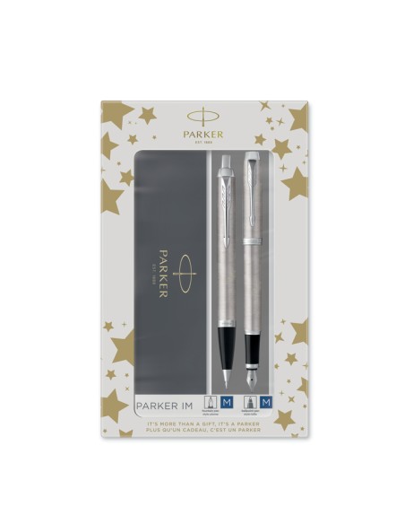Parker IM Stainless Steel CT, Ballpoint Pen +Fountain pen