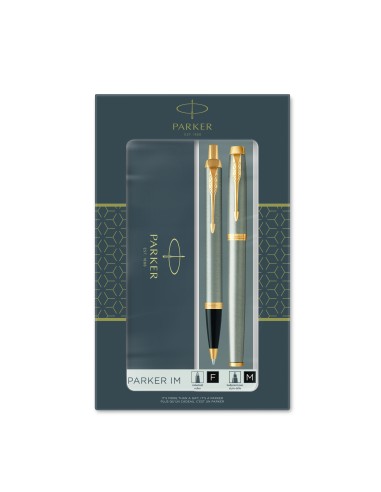 Parker IM Brushed Metal GT, Ballpoint Pen +Rollerball