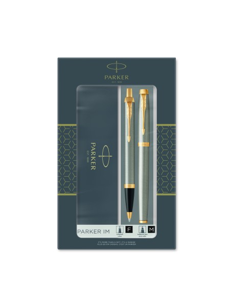 Parker IM Brushed Metal GT, Ballpoint Pen +Rollerball