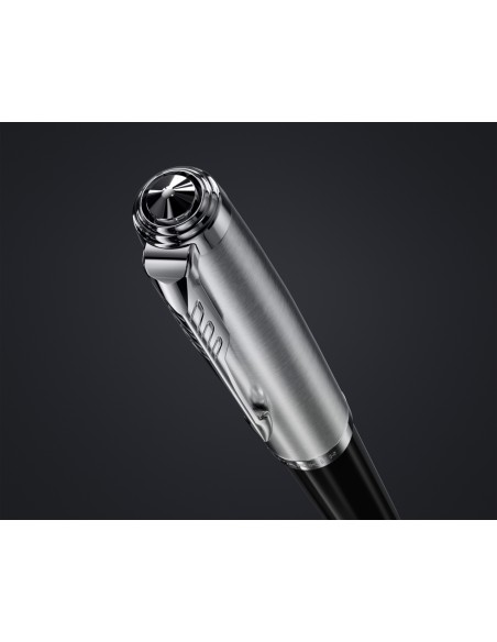 PARKER 51 Fountain Pen, Black resin Chrome Trim, Fine Point with Black Ink, Gift Box