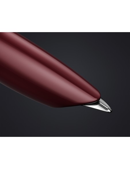 PARKER 51 Fountain Pen, Burgundy resin Chrome Trim, Fine Point with Black Ink, Gift Box