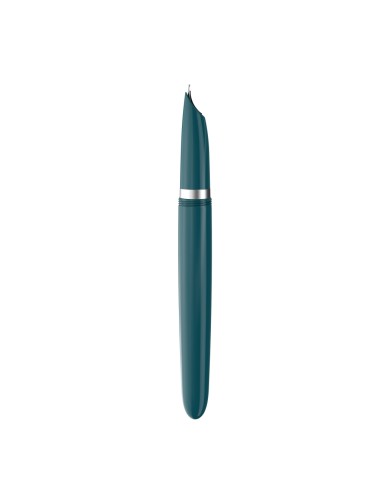 PARKER 51 Fountain Pen, Teal Blue resin Chrome Trim, Fine Point with Black Ink, Gift Box