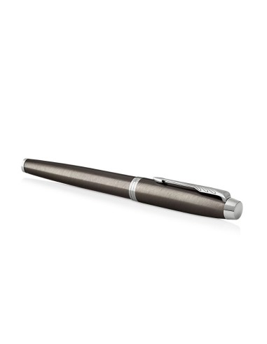 PARKER IM Fountain Pen, Dark Espresso, Fine Nib with Blue Ink Refill (1931650)