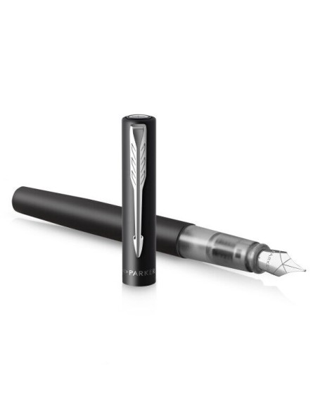 Vector Xl Black Fountain  Pen  -  M