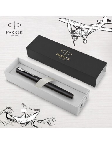 Vector Xl Black Fountain  Pen  -  M