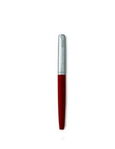 Parker Jotter Originals Fountain Pen, Classic Red Finish, Medium Nib, Blue & Black Ink