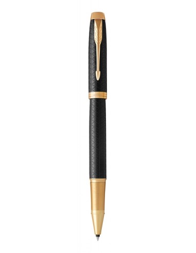 PARKER IM Rollerball Pen, Premium Black with Fine Point Black Ink Refill (1931660)