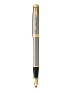 PARKER IM Rollerball Pen, Brushed Metal with Fine Point Black Ink Refill, Gift Box (1931663) 2