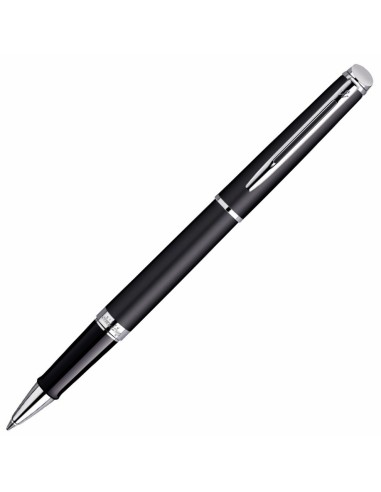 Waterman Hémisphère Rollerball Pen, Matte Black with Chrome Trim, Fine Point with Black Ink Cartridge, Gift Box