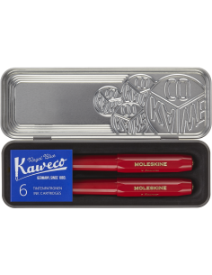 Kinkekomplekt Moleskine x Kaweco punane