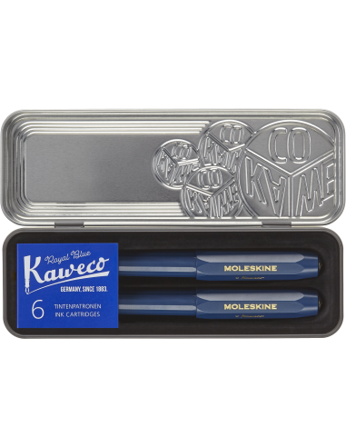 Kinkekomplekt Moleskine x Kaweco sinine
