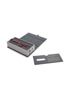 PARKER Sonnet Ballpoint Pen, Red Lacquer with Gold Trim, Medium Point Black Ink (1931476) 2