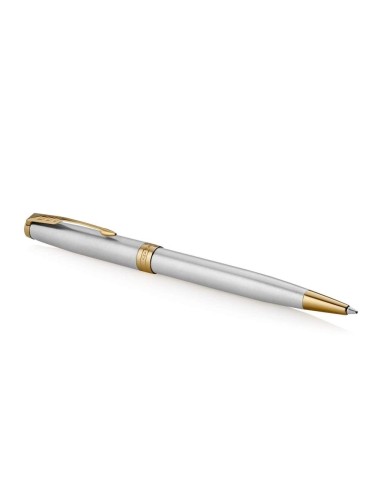 Pastapliiats Parker Sonnet Stainless Steel GT 0,7mm must