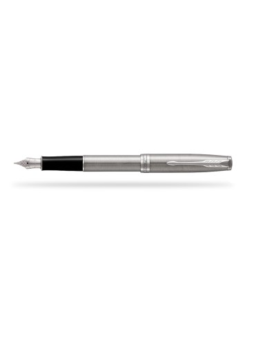 PARKER Sonnet Fountain Pen, Stainless Steel with Palladium Trim, Fine Nib (1931509)