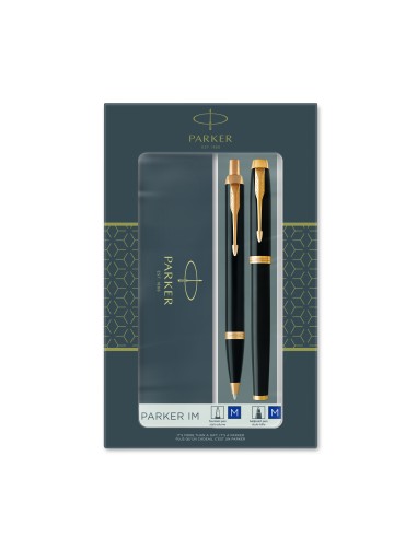 Kinkekomplekt Parker IM Black GT (sulepea +pastapliiats)