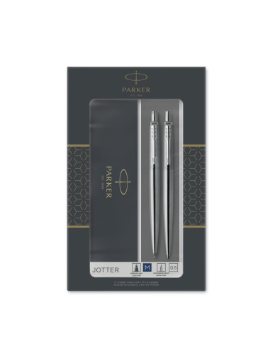 Kinkekomplekt Parker Jotter Steel CT (harilik+pastapliiats)
