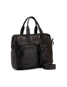 Leather briefcase Gianni Conti black