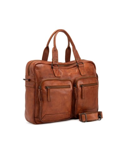 Leather briefcase Gianni Conti tan