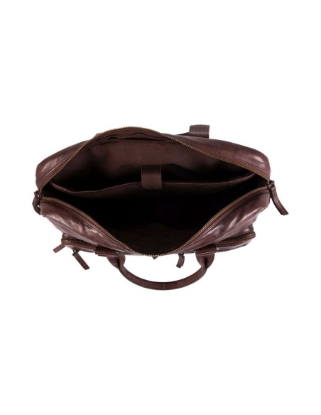 Leather briefcase Gianni Conti tan