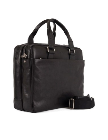 Leather briefcase Gianni Conti black
