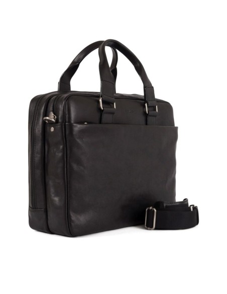 Leather briefcase Gianni Conti black