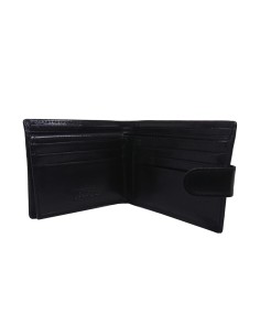 Leather wallet Gianni Conti 9407075-10 black leather
