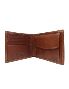 Leather wallet Gianni Conti 91702025 cognac