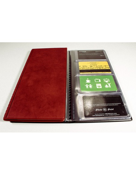 Visiitkaardimapp Prolexplast 096 veinipunane soft