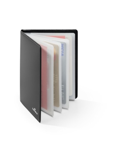 Business cards  book  secure black soft