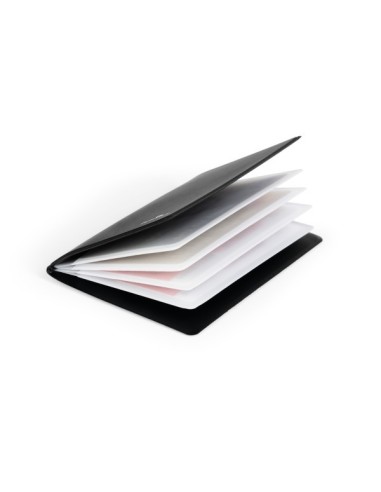 Business cards  book  secure black soft