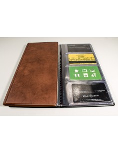 Visiitkaardimapp Prolexplast 201-101 96-le kaardile pruun