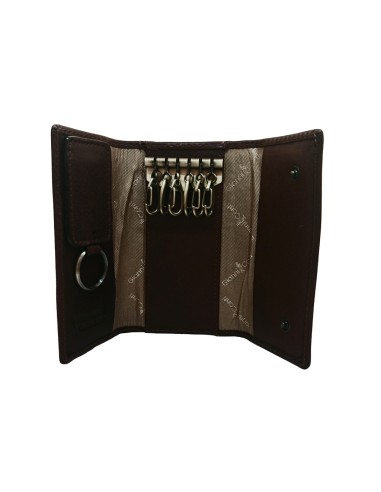 Leather keyholder Gianni Conti 919707-28 dark brown leather