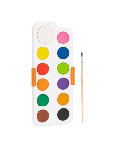 Watercolor Painting 12 colors, φ28mm, white color φ40mm ASST. 2